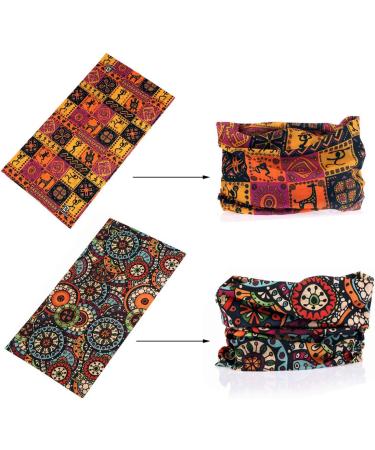 Faybox Bridal Elastic Headband | Multifunctional Sport Seamless Neck Scarf | UV Durable Boho Headgear for Outdoor Activities - Buy Online on GoSupps.com