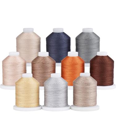 Set of 10 Cotton Quilting Threads - 800 Yards Each in Neutral Colors for Hand & Machine Embroidery, Sewing, Quilting, Applique - Buy Online on GoSupps.com