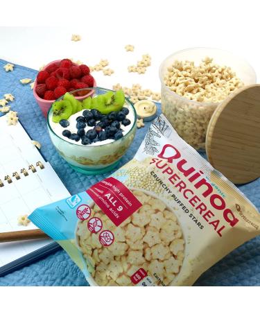 Awsum Snacks Quinoa SUPERCEREAL 6oz Bag - Vegan, Gluten-Free & Sugar-Free - Diabetic Kosher Healthy Snack - Puffed Quinoa Plain 6 Ounce - Buy Online on GoSupps.com