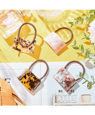 4-Piece Acrylic Ponytail Cuff Set - Sweet Color | Decorative Hair Holders for Women and Girls - Buy Online on GoSupps.com