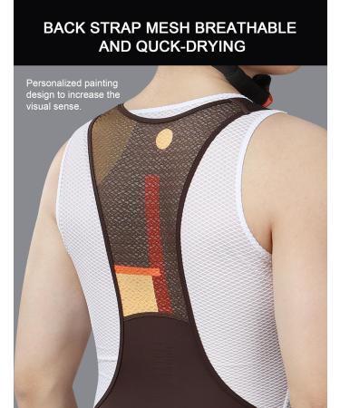 Inbike Men's Summer Padded Bicycle Pants | Breathable Fast-Drying Bib Shorts with Seat Cushion for Cycling & Racing - Buy Online on GoSupps.com