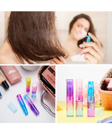 24-Piece 4ml Mini Perfume Spray Bottles Set | Colorful Glass Refillable Fine Mist Containers for Travel, Essential Oils & Perfume | Portable Tube | 6 Gradient Colors - Buy Online on GoSupps.com