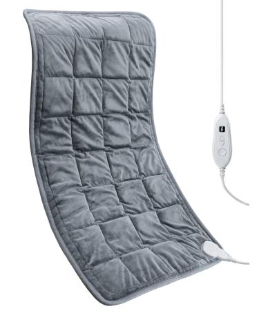 Weighted Heating Pad  EVAJOY 17''x 33 Extra-Large Electric Heating Pad for Back Pain Relief w/ 6 Heat Settings 2H Auto Shut-Off  4.9lbs BPA-Free Beads Heat Pad for Shoulder Arms Legs Cramps Washable EJ-BD013