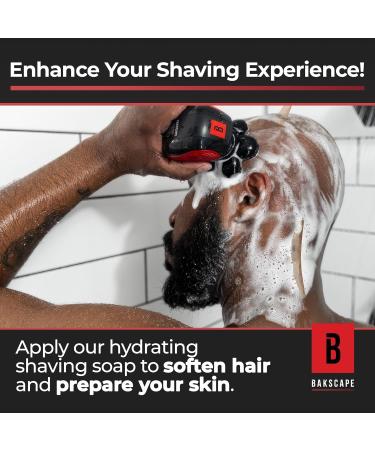 Bakscape 2.0 Shave Soap for Men | Smooth & Moisturizing Formula 6oz | International Shipping Available - Buy Online on GoSupps.com