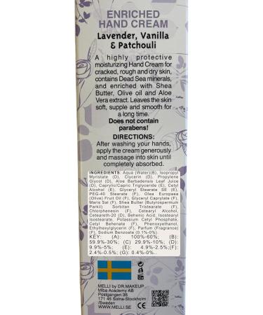 Melli Hand Cream Lavender intensive care for very damaged hands Lavender scent highly hydrates - Buy Online on GoSupps.com