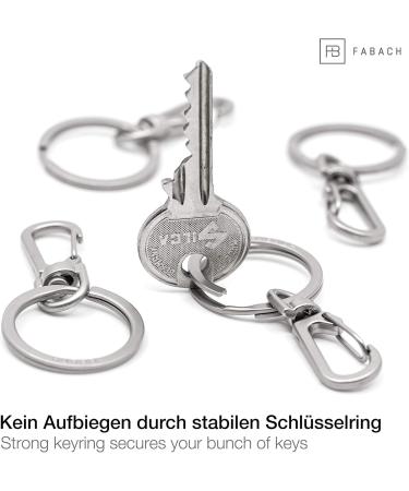 Fabach 5 Pack Carabiner Keychain - Rotatable Key Ring & Mini Key Holder for Tinkering - Durable Removable Hook for All Your Keys - Buy Online on GoSupps.com