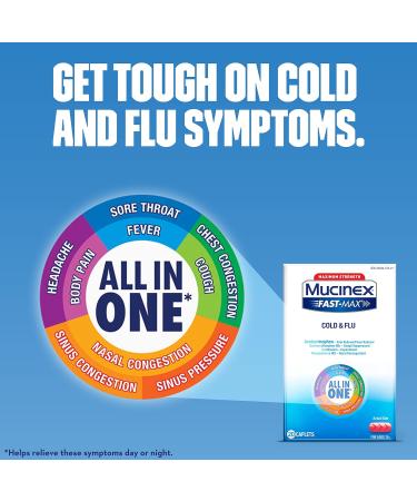 Mucinex Fast-Max Adult Severe Cold Liquid Caplets 20 ct - Fast-Acting Relief - Buy Online on GoSupps.com