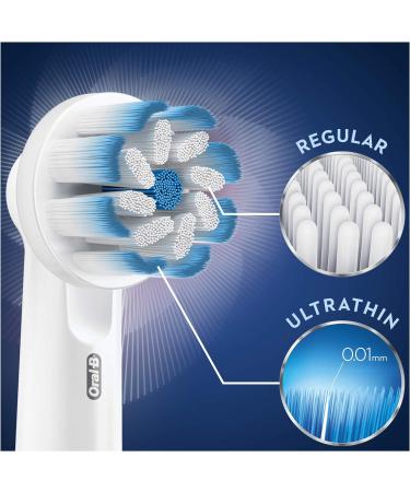 Braun Oral-B Sensitive Clean Toothbrush Heads - Pack of 10 | Ultra Thin Bristle Technology for Gentle Cleaning - Buy Online on GoSupps.com