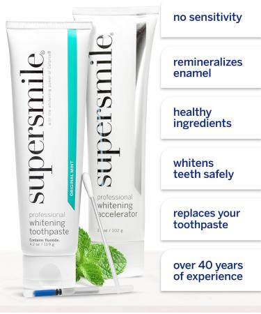 Professional Whitening System - 4-Piece Kit for Bright Radiant Smiles | International Shipping Available - Buy Online on GoSupps.com