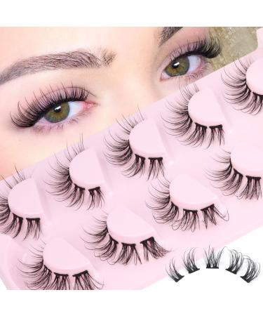 Cluster Lashes Fairy Individual Lashes Natural Look False Eyelashes Clusters Spiky Lash Extensions Long Volume D Curl Faux Mink Lashes Multipack by TOOCHUNAG 02 10-19mm