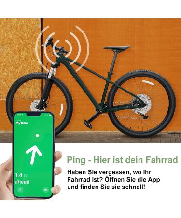 EFEALL Anti-Theft AirTag Bike Mount - Hidden Airtag Holder for Headset Tube 31.8mm - Carbon Pattern, 1 Pack - Buy Online on GoSupps.com
