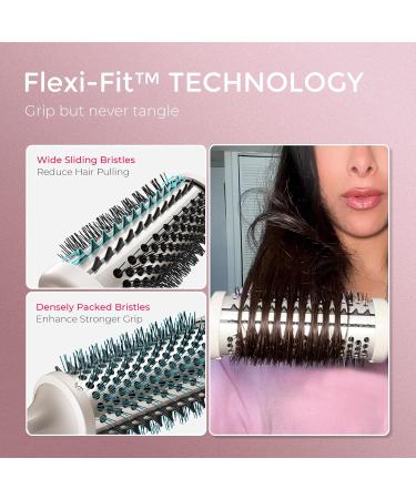 TYMO Thermal Brush - 2 in 1 Heated Round Brush & Curling Styler for Effortless Hair Straightening - Dual Voltage Quick & Easy Blowout Brush - Buy Online on GoSupps.com