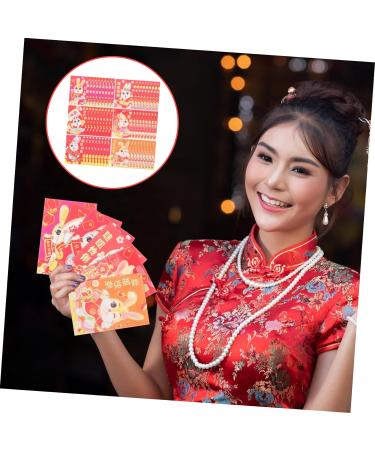 ABOOFAN 270 Pcs Zodiac Rabbit Envelope Chinese Red Envelopes Ceremony Red Packet Chinese New Year Red Envelopes Chinese Style Red Envelope New Year Hong Bao Bunny Purse Paper Money Festive Assorted Colorx5pcs 11.5x8cmx5pcs - Buy Online on GoSupps.com