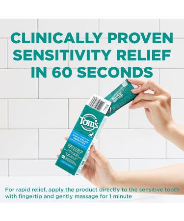 Tom's of Maine Fluoride-Free Rapid Relief Sensitive Toothpaste - Fresh Mint 4 oz | International Shipping Available - Buy Online on GoSupps.com