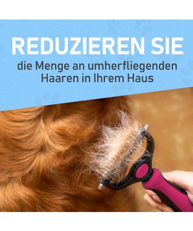 Maxpower Planet Hund- und Katzenb rste Sanfte Wollb rste f r Langhaartiere Doppel-seitiger Hundekamm & Katzenkamm in Pink Gro e Gr e - Buy Online on GoSupps.com