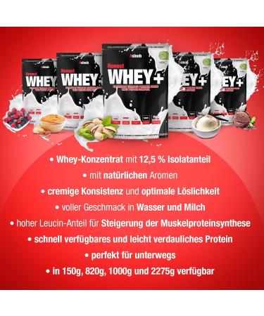 Honest Whey Protein Powder - Pistachio Flavor | 820g Instant Soluble EAA & BCAA | 12.5% Isolate | Fresh Pasture Milk - Buy Online on GoSupps.com