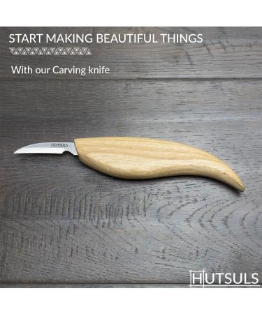 Hutsuls Chip Carving Knife for Beginners - Razor Sharp Wood Detail Knife in Gift Box - Whittling Tool for Adults & Kids (6.1in) - Buy Online on GoSupps.com