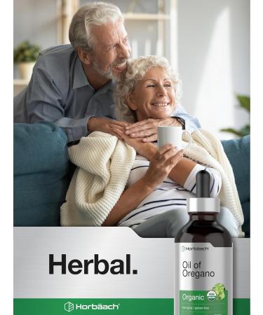 Horbaach Organic Oregano Oil Drops 4 fl oz | Vegan Liquid Extract | Non-GMO & Gluten Free Supplement - Buy Online on GoSupps.com