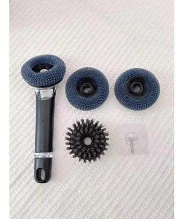 The Pot-Washing Tool is a Pot-Washing Brush with a Long Handle and Added Liquid. Cleaning Brush. Kitchen Household decontamination dishwashing Brush. (with 3 Brush Heads) Pet Brush  - Buy Online on GoSupps.com