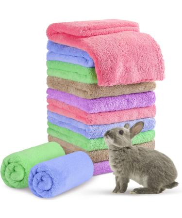10 pieces of guinea pig ceilings fleece pet ceilings soft guinea pig cage inlays pets pet sleep mats accessories for small animal hamster puppy cat (mixed colors 35 x 75 cm) 35 x 75 cm mixed colors - Buy Online on GoSupps.com