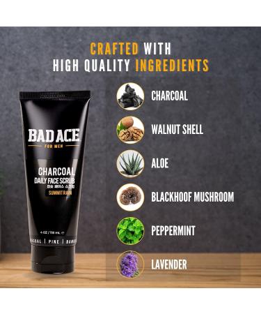 BAD ACE Men's Care Bundle: SwaggerBall Buffer Intimate Wash for Men (2.7 oz) and Charcoal Facial Wash for Men (4 oz) - Buy Online on GoSupps.com