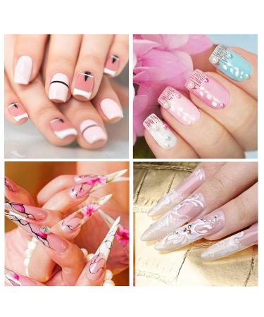 8-Piece Ombre Gradient Flower Nail Art Brush Set | DIY Nail Design & Painting Tools for UV Gel & Acrylic - Buy Online on GoSupps.com