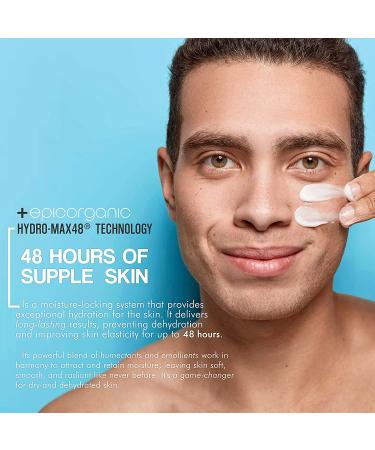 Organic Men's Face Cream | 24-Hour Hydration | Anti-Aging Moisturizer with Hyaluronic Acid, Collagen & Vitamin E | Improves Skin Texture | Men's Skin Care | 8oz - Buy Online on GoSupps.com