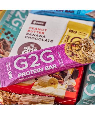G2G Protein Bar Almond Oatmeal Cookie Real Food Ingredients Refrigerated for Freshness Healthy Snack Delicious Meal Replacement Gluten-Free 32 Count (4 Packs of 8) Almond Cookie Dough Raisin 1 count (Pack of 32) - Buy Online on GoSupps.com