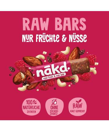 N kd Berry Delight Cold-Pressed Bars | 100% Natural Vegan & Gluten-Free Snacks | No Added Sugar | 18 x 35g | International Shipping Available - Buy Online on GoSupps.com