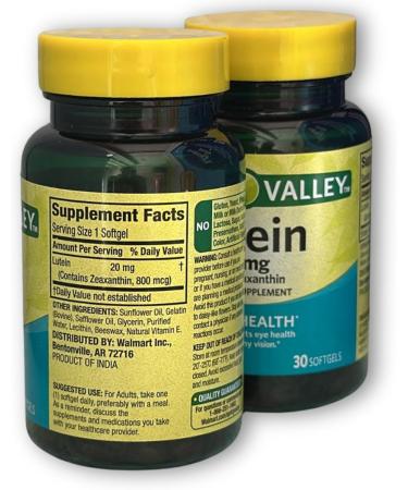 Lutein 20mg- with Zeaxanthin 30 softgels (Pack of 2) Boxed by Fusion Shop Store - Buy Online on GoSupps.com