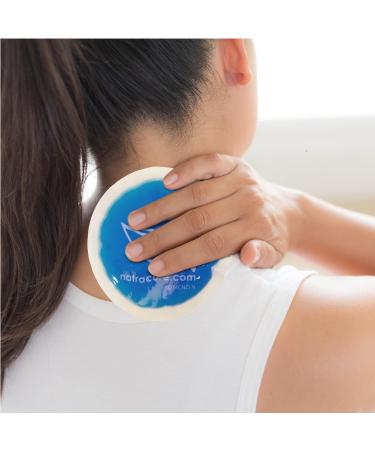 NatraCure 4 Circle Gel Ice Packs - 5 Pack Blue | Small Reusable Round Gel Cold Packs for Kids Injuries, Breastfeeding, Wisdom Teeth, Headaches, Pain Relief - Arthritis, Sinus, Tired Eyes | First Aid Essential - Buy Online on GoSupps.com
