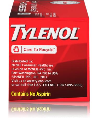 Tylenol Extra Strength 500mg Caplets - 225 ct Pain & Fever Relief - Buy Online on GoSupps.com