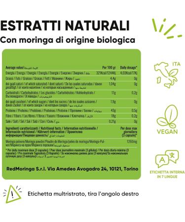  RedMoringa LOW CORTISOLO Phosphatidylserine 450 mg + Moringa Oleifera Organic | For Cortisol Lowering Stress Belly | Memory Supplement and Concentration | 150 Vegetable Capsules Made in Italy | - Buy Online on GoSupps.com