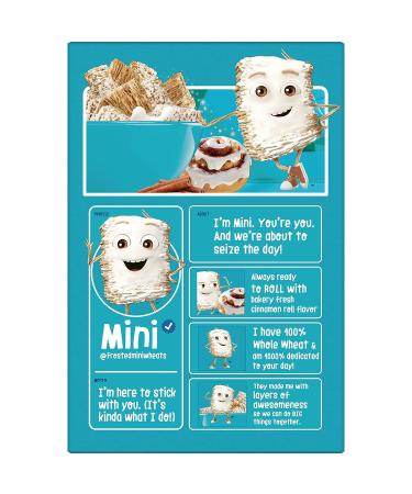 Kellogg's Frosted Mini-Wheats Cinnamon Roll Cereal 14.3oz - Whole Grain & Fiber Breakfast Cereal - Buy Online on GoSupps.com