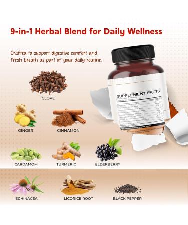 Ultra Cloves with Ginger & Cinnamon - All-in-1 Supplement for Digestive & Oral Health Support - 150 Capsules 150 count (pack of 1) - Buy Online on GoSupps.com