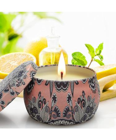 Scented Candles Gift Set - 8% Essential Oil, 4 Pack 4.4 oz Aromatherapy Candles for Stress Relief - Perfect Gifts for Girlfriend, Teacher, Mom - Anniversary, Birthday - Secret Mint, Lavender, Mexican Orange Blossom, Fig - Buy Online on GoSupps.com