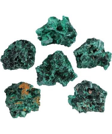 NUPUYAI Natural Malachite Stone Rod | Irregular Crystal Druse Cluster | Reiki Healing & Feng Shui Decor for Home & Office (51-100g) - Buy Online on GoSupps.com