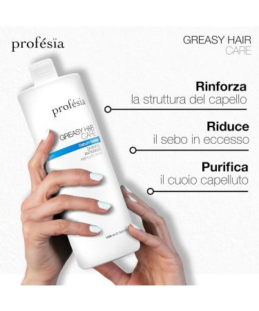  Profesia PROFESIA Shampoo for oily hair 1000 ml gentle shampoo professional rebalancing shampoo oily hair anti-sebum and anti-grease treatment sebum-regulating shampoo - Buy Online on GoSupps.com