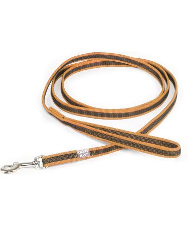 IDC Color & Gray Rubberized Leash 14mm x 2m - Durable Orange-Gray Loop Leash for Dogs | International Shipping - Buy Online on GoSupps.com