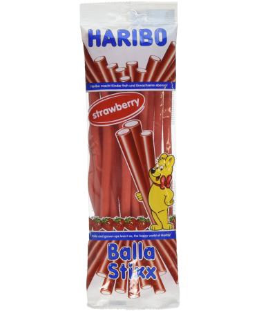 Haribo Suessware Fruit Gum Candy Balla Stixx Strawberry 200 G 200 g (1 pack)