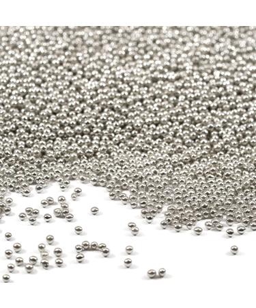 Strussel Happiness Crumbs - Pure Silver 90g | Non-Pareilles Sugar Beads for Birthday & Christmas Cakes Muffins & Cookies - Buy Online on GoSupps.com