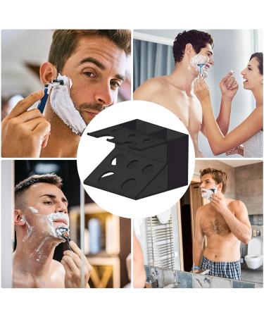Buy LNHGH Acrylic Razor Brushes & Transparent Organizer | Large Capacity Shaving & Makeup Stand - Buy Online on GoSupps.com