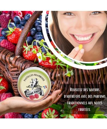 Set of 5 Boxes Raspberry Pastilles Sant'Angelo Raspberry Traditional Sweets 100% French Raspberry - Buy Online on GoSupps.com