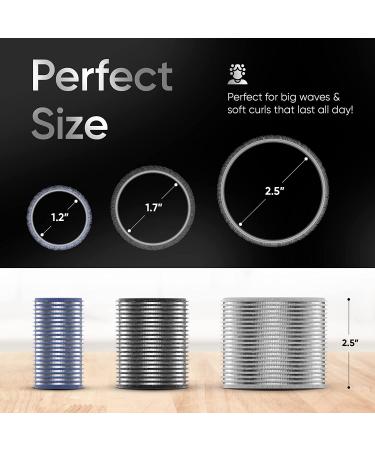 TangoBird Hair Rollers Set for Volume | 9 Pack - 3 Sizes Thermal Curlers for Medium to Long Hair - Buy Online on GoSupps.com