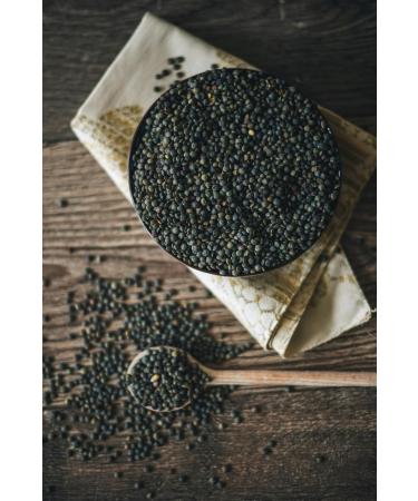 Hundredfold 2LBS Organic French Green Lentils - Non GMO Canada Grown Excellent for Muscle Builders Vegans & Vegetarians - Buy Online on GoSupps.com