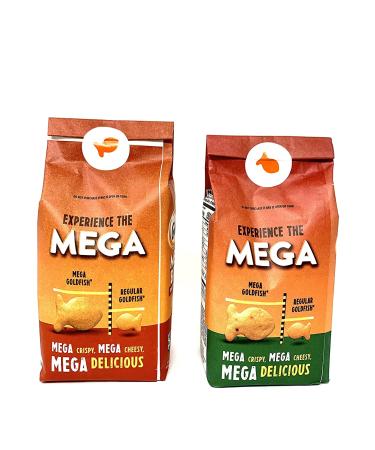 Goldfish Mega Bites Bundle - Cheddar Jalapeno & Sharp Cheddar Flavor Crackers - 2 x 5.9 oz (Pack of 2) - Buy Online on GoSupps.com