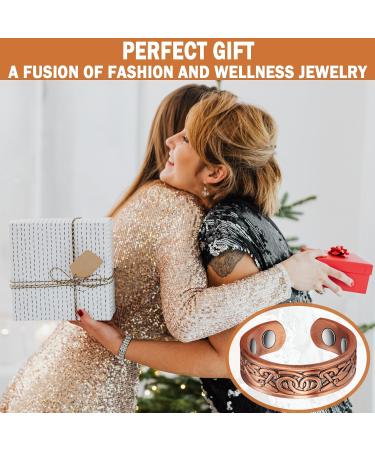 Magnetic Copper Ring for Arthritis Relief - Adjustable Wellness Ring for Men & Women (60mm) - Buy Online on GoSupps.com