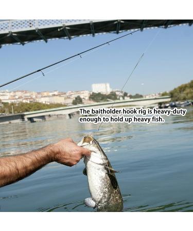 Baitholder Snelled Hook Leader Rig 24pcs - Saltwater/Freshwater Fishing Wire Rigs with Hooks & Swivels - Buy Online on GoSupps.com