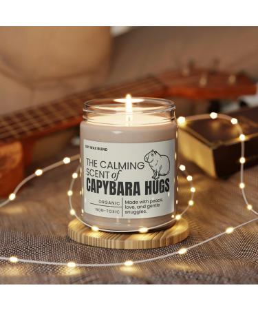Capybara Lover Gift Pull up Candle for mom Soy Wax Candles Scented Soy Candle Home Decor Candle
