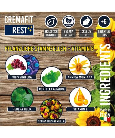 CREMAFIT REST Anti-Cellulite Night Cream - Intensive Treatment for Thighs Buttocks Stomach Hips & Arms | Made in Italy | 150ml - Buy Online on GoSupps.com